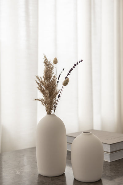 RAW ceramic vase large - white