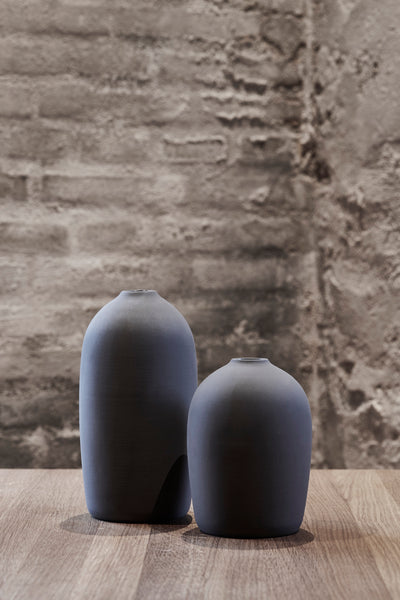 RAW ceramic vase large - grey