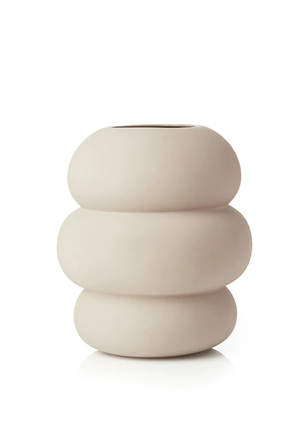 SOFT SHAPE ceramic vase - beige