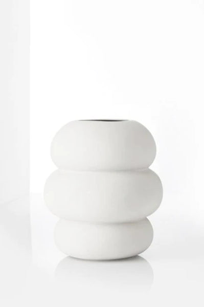 SOFT SHAPE ceramic vase - white